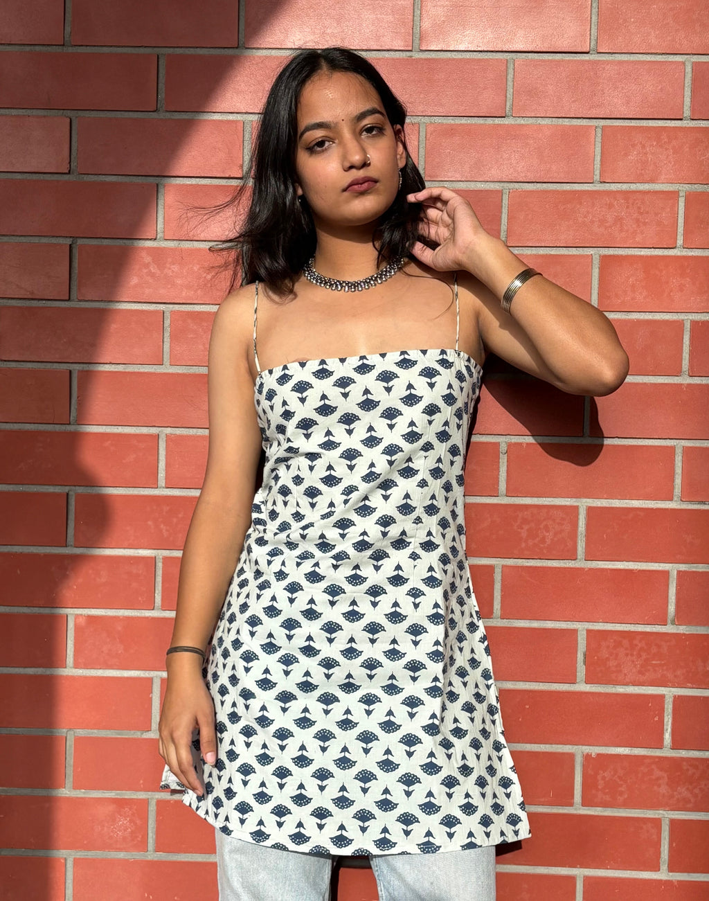 Wild Indigo Corset back Kurti